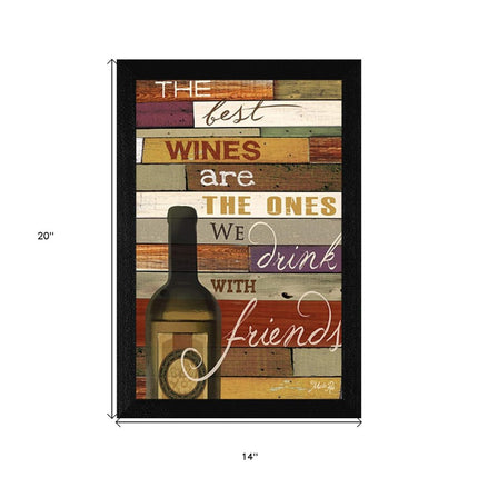 The Best Wine 1 Black Framed Print Wall Art HomeRoots