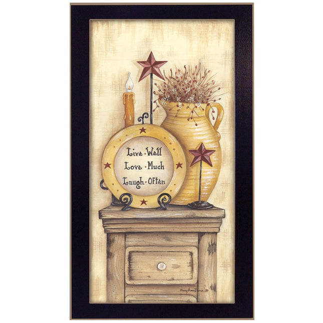 Words to Live Black Framed Print Wall Art HomeRoots