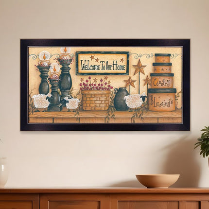 Welcome to Our Home 2 Black Framed Print Wall Art HomeRoots