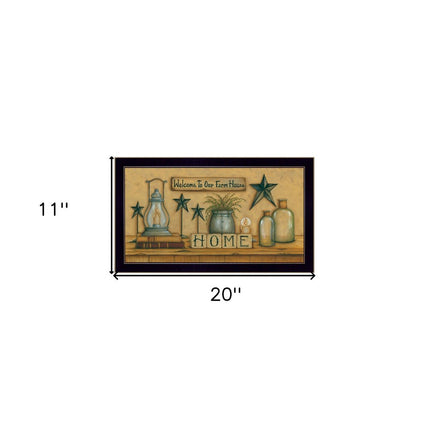 Welcome to Our Farm House Black Framed Print Wall Art HomeRoots