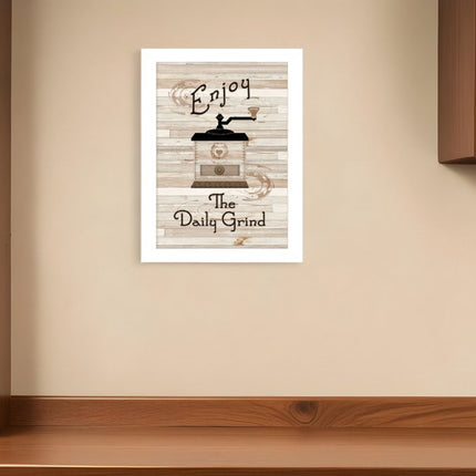 The Daily Grind 4 White Framed Print Kitchen Wall Art HomeRoots