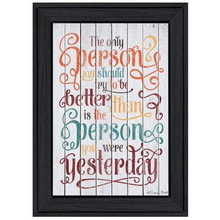 The Only Person 1 Black Framed Print Wall Art HomeRoots