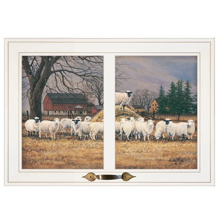 Wool Gathering 2 White Framed Print Wall Art HomeRoots