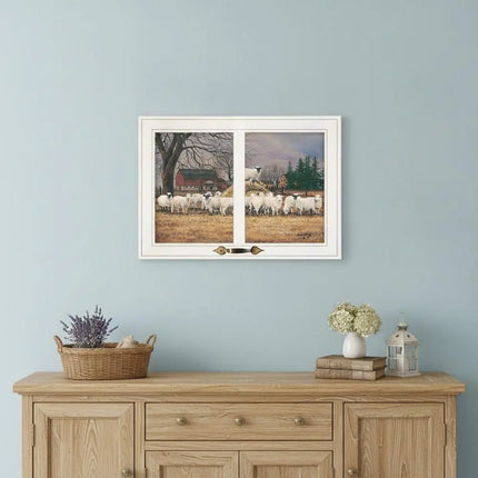 Wool Gathering 2 White Framed Print Wall Art HomeRoots