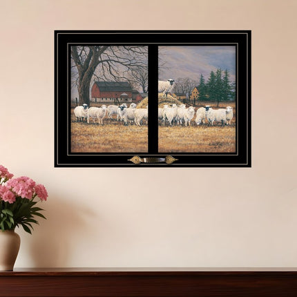 Wool Gathering 3 Black Framed Print Wall Art HomeRoots