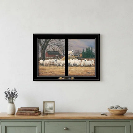 Wool Gathering 3 Black Framed Print Wall Art HomeRoots