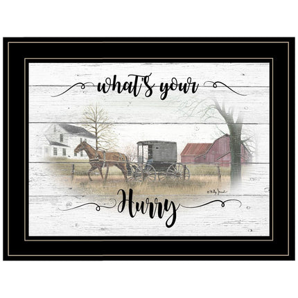 Whats Your Hurry 2 Black Framed Print Wall Art HomeRoots