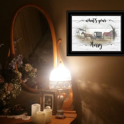 Whats Your Hurry 2 Black Framed Print Wall Art HomeRoots