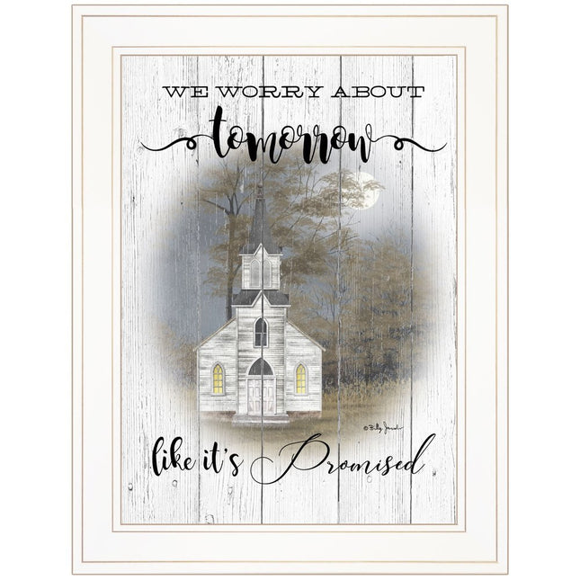 Tomorrow 1 White Framed Print Wall Art HomeRoots