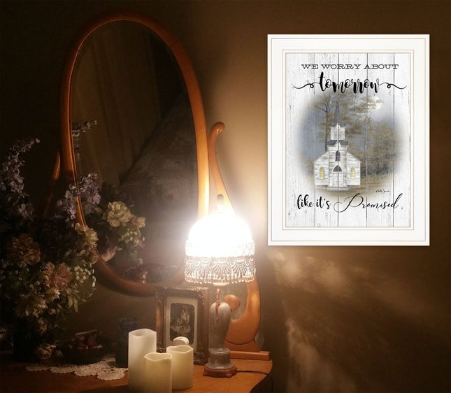 Tomorrow 1 White Framed Print Wall Art HomeRoots