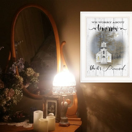 Tomorrow 1 White Framed Print Wall Art HomeRoots