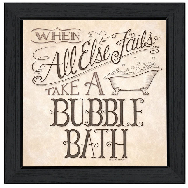 When All Else Fails 4 Black Framed Print Bathroom Wall Art HomeRoots