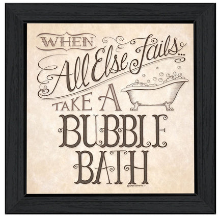 When All Else Fails 4 Black Framed Print Bathroom Wall Art HomeRoots