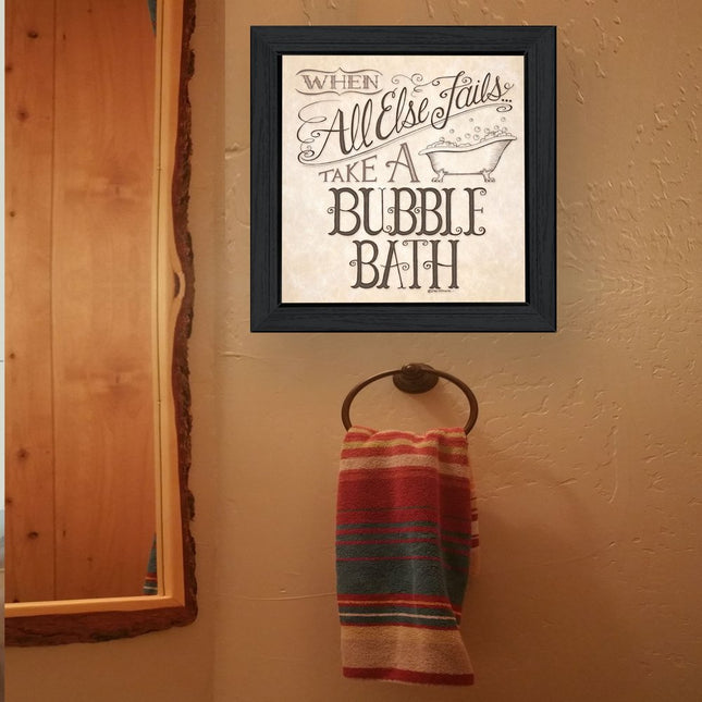 When All Else Fails 4 Black Framed Print Bathroom Wall Art HomeRoots