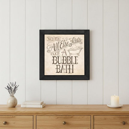 When All Else Fails 4 Black Framed Print Bathroom Wall Art HomeRoots