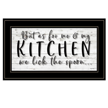 We lick the Spoon 2 Black Framed Print Kitchen Wall Art HomeRoots