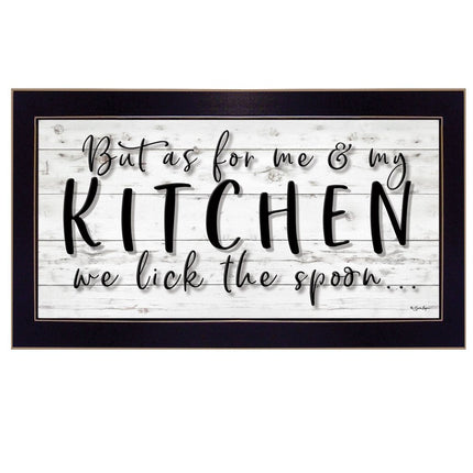 We lick the Spoon 3 Black Framed Print Kitchen Wall Art HomeRoots