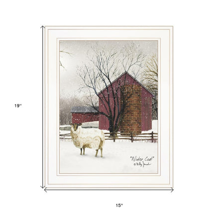 Winter Coat 1 White Framed Print Wall Art HomeRoots