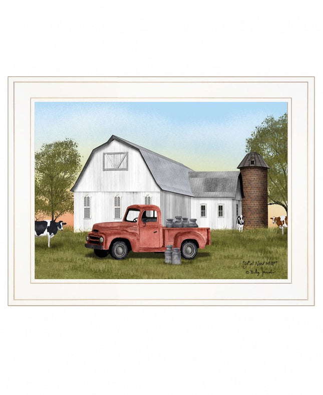 YAll Need Milk 2 White Framed Print Wall Art HomeRoots
