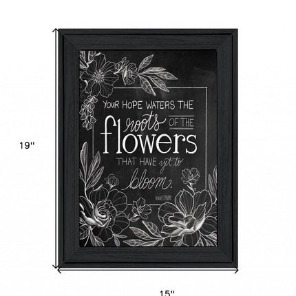 Yet to Bloom 2 Black Framed Print Wall Art