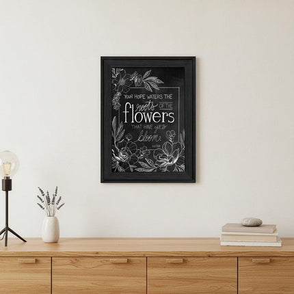 Yet to Bloom 2 Black Framed Print Wall Art