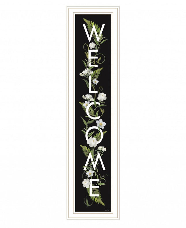 Welcome Sign I 4 White Framed Print Wall Art HomeRoots
