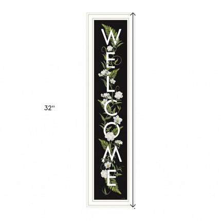 Welcome Sign I 4 White Framed Print Wall Art HomeRoots