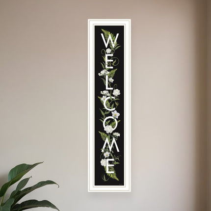 Welcome Sign I 4 White Framed Print Wall Art HomeRoots