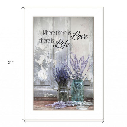 Where There is Love 1 White Framed Print Wall Art HomeRoots