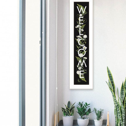 Welcome Sign I 1 White Framed Print Wall Art HomeRoots