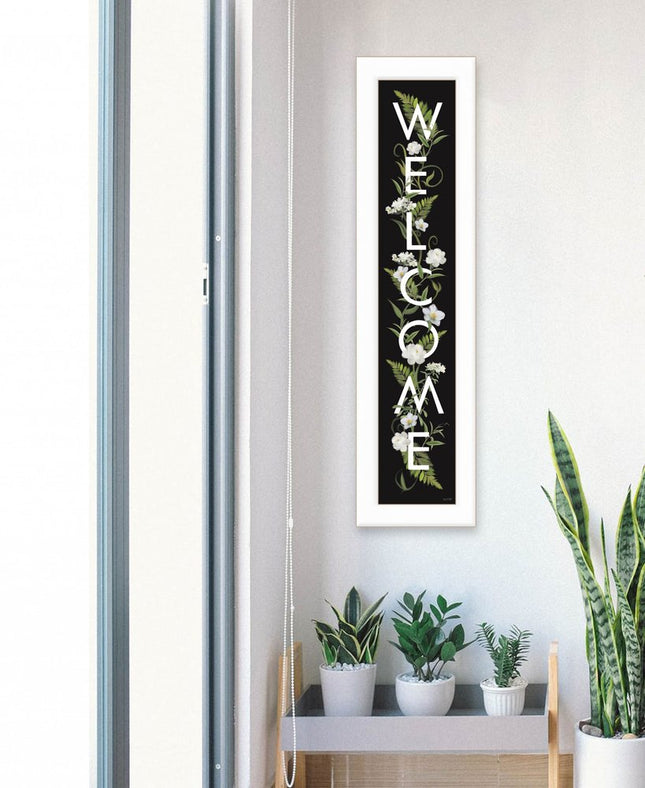 Welcome Sign I 1 White Framed Print Wall Art HomeRoots