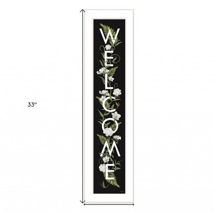 Welcome Sign I 1 White Framed Print Wall Art HomeRoots