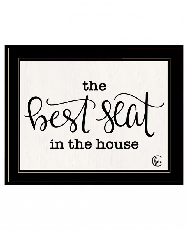 The Best Seat in the House 2 Black Framed Print Bathroom Wall Art HomeRoots