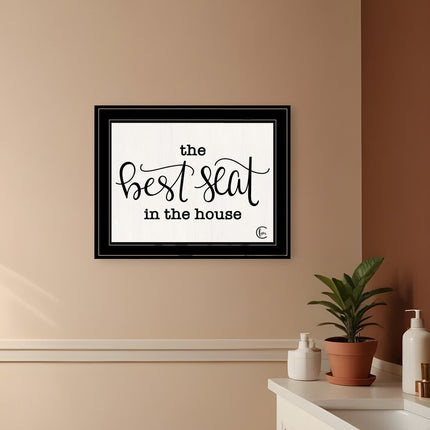 The Best Seat in the House 2 Black Framed Print Bathroom Wall Art HomeRoots