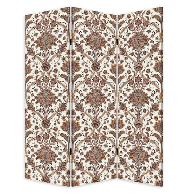 72" Green Folding Three Panel Screen Room Divider HomeRoots
