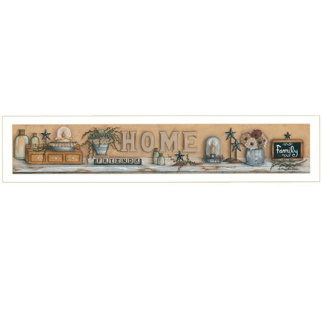 Where Family and Friends Gather White Framed Print Wall Art HomeRoots