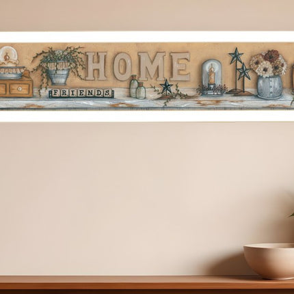 Where Family and Friends Gather White Framed Print Wall Art HomeRoots
