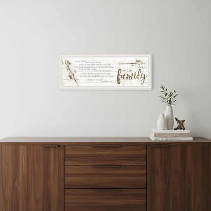 We are Family White Framed Print Wall Art HomeRoots