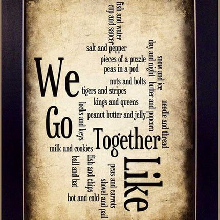 We Go Together I Black Framed Print Wall Art HomeRoots