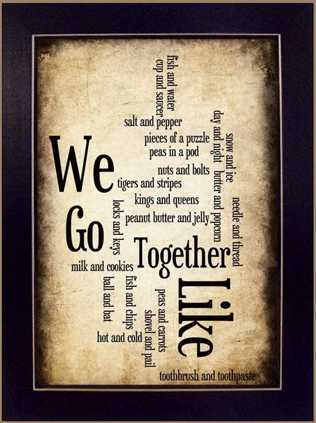 We Go Together I Black Framed Print Wall Art HomeRoots