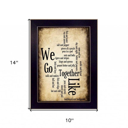 We Go Together I Black Framed Print Wall Art HomeRoots