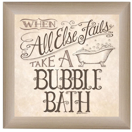 When All Else Fails 1 Brown Framed Print Bathroom Wall Art HomeRoots