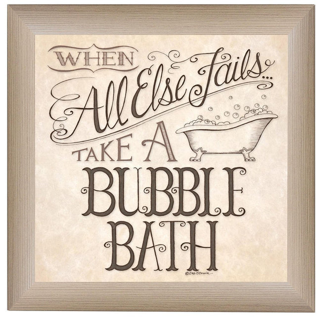 When All Else Fails 1 Brown Framed Print Bathroom Wall Art HomeRoots