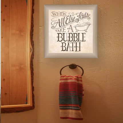 When All Else Fails 1 Brown Framed Print Bathroom Wall Art HomeRoots