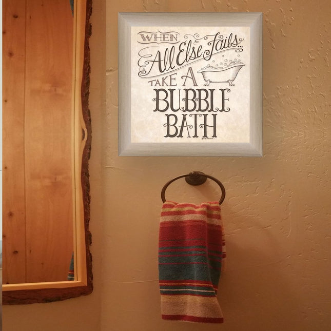 When All Else Fails 1 Brown Framed Print Bathroom Wall Art HomeRoots