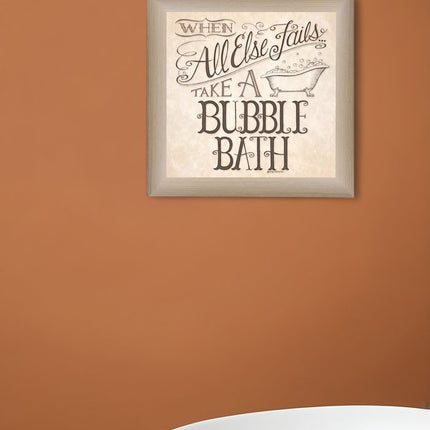 When All Else Fails 1 Brown Framed Print Bathroom Wall Art HomeRoots