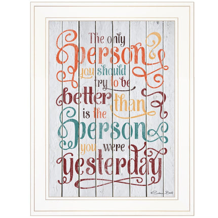 The Only Person 2 White Framed Print Wall Art HomeRoots