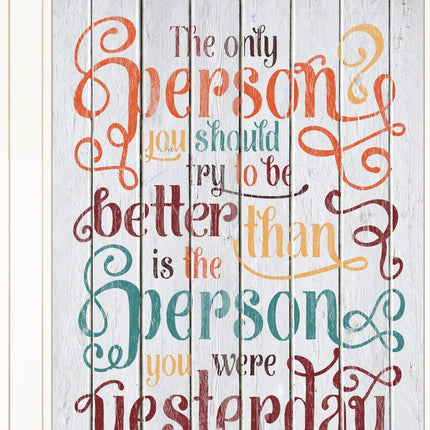 The Only Person 2 White Framed Print Wall Art HomeRoots
