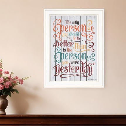 The Only Person 2 White Framed Print Wall Art HomeRoots
