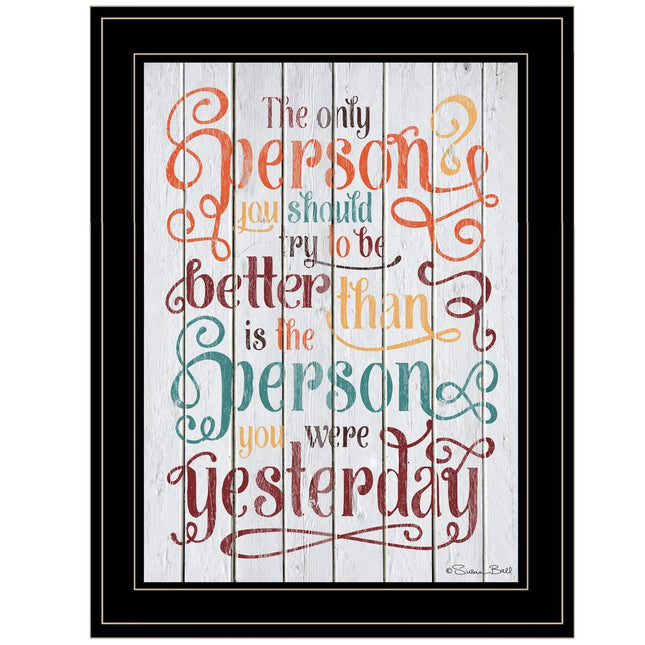 The Only Person 3 Black Framed Print Wall Art HomeRoots